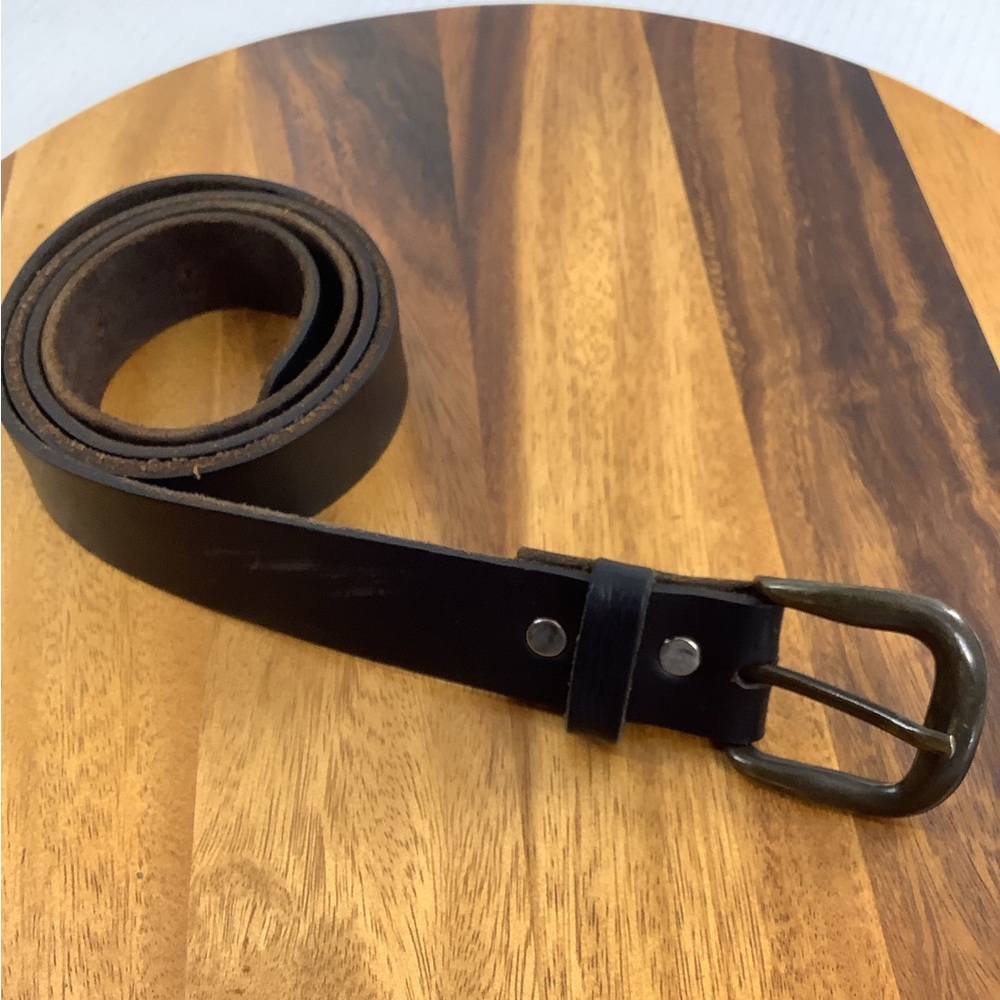 Vintage Black Men’s Leather Belt 42”